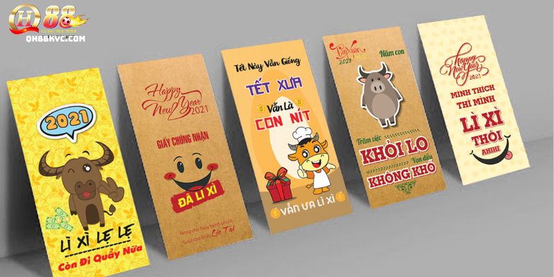 Biểu đồ các cấp bao lì xì QH88: thường (giftcode), bạc